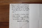 Lettre autographe signée à Aurélien Scholl. Anatole de La Forge (1820-1892), journaliste, homme politique, député de la Seine, vice-président de la ...
