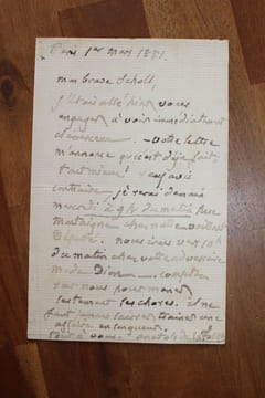 Lettre autographe signée à Aurélien Scholl. Anatole de La Forge (1820-1892), journaliste, homme politique, député de la Seine, vice-président de la ...