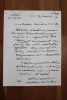 Lettre autographe signée à Aurélien Scholl. Anatole de La Forge (1820-1892), journaliste, homme politique, député de la Seine, vice-président de la ...