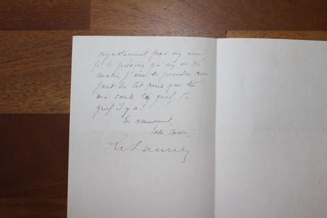 Lettre autographe signée à Aurélien Scholl. Clément Laurier (1832-1878), avocat, homme politique, ami de Gambetta. Scholl aura un rôle dans la ...