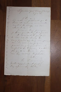 Lettre autographe signée à Aurélien Scholl