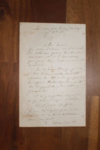 Lettre autographe signée à Aurélien Scholl