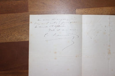 Lettre autographe signée à Aurélien Scholl