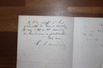 Lettre autographe signée à Aurélien Scholl. Clément Laurier (1832-1878), avocat, homme politique, ami de Gambetta. Scholl aura un rôle dans la ...