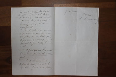 Lettre autographe signée à Aurélien Scholl. Clément Laurier (1832-1878), avocat, homme politique, ami de Gambetta. Scholl aura un rôle dans la ...