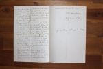 Lettre autographe signée à Aurélien Scholl. Alphonse Pagès (1838-av.1900), journaliste, auteur dramatique.