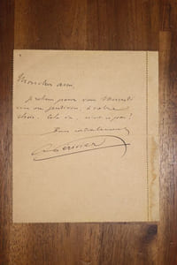 Lettre autographe signée à Aurélien Scholl