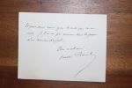 Lettre autographe signée à Aurélien Scholl. Hector Pessard (1836-1895), journaliste, écrivain, critique musical.