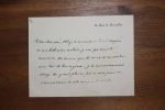 Lettre autographe signée à Aurélien Scholl. Hector Pessard (1836-1895), journaliste, écrivain, critique musical.