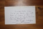 Lettre autographe signée à Aurélien Scholl. Jean Rameau (1858-1942), poète, romancier, membre des Hydropathes.