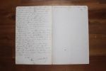 Lettre autographe signée à Aurélien Scholl. Henri Van de Woestyne dit Ivan de Woestyne (né en 1834), journaliste, écrivain.