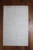 Lettre autographe signée à Aurélien Scholl. Henri Van de Woestyne dit Ivan de Woestyne (né en 1834), journaliste, écrivain.