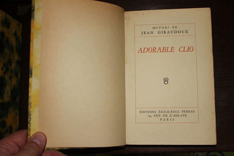 Adorable Clio. Jean Giraudoux