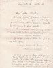 Lettre autographe signée. Maurice Anglade (1874-1948), syndicaliste, docteur en droit, maire de Gabriac (12, Aveyron) de 1925 à 1944.