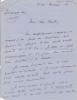 Lettre autographe signée. Albert Dubeux (1894-1979), écrivain.