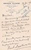 Lettre autographe signée. [Claude Farrère] Paul Bonhomme (1861-1919), écrivain.