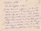 Lettre autographe signée. [Claude Farrère] Lucien Descaves (1861-1949), écrivain.