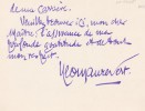 Lettre autographe signée. Georges Maurevert (1869-1964), écrivain, lauréat d'un prix de l'Académie Française. 