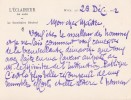 Lettre autographe signée. Georges Maurevert (1869-1964), écrivain, lauréat d'un prix de l'Académie Française. 