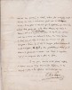 Lettre autographe signée. Jean-Baptiste-Nicolas Parquin (1785-1839), avocat. 