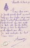 Lettre autographe signée. Ernest Amaury (mort après 1902), acteur à l'Odéon.