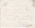 Lettre autographe signée. Auguste F. B. Marie, dit Ariste (mort après 1873), acteur.