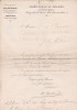 Lettre signée (circulaire imprimée, signature imprimée). Hilarion Ballande (1820-1887), auteur, acteur, directeur de théâtre.