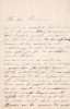 Lettre autographe signée. Juliette Stéphanie Marie Beau (XIXe), artiste lyrique et dramatique.