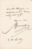 Lettre autographe signée. Jean-Pierre Bernard dit Bernard-Léon (1785-1858), acteur, dramaturge, directeur de théâtre.