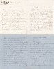 Lettre autographe signée (lot de 3). Anastasie Bonnard-Beaupré (ca.1794-ap.1869), actrice.
