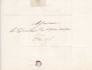 Lettre autographe signée. Jules Chéry dit Chéry ainé (1817-1910), acteur. 