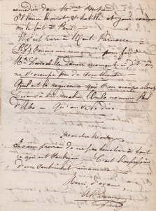 Lettre autographe signée