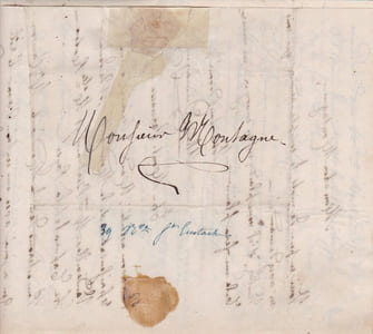 Lettre autographe signée