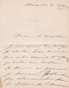 Lettre autographe signée