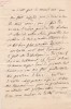 Lettre autographe signée. Laurent Faure, acteur actif de 1793 à 1840. 