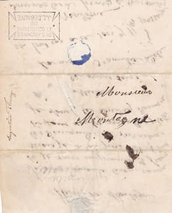 Lettre autographe signée