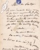 Lettre autographe signée. Adèle Fleury, actrice active vers 1875.