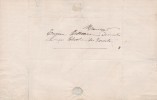 Lettre autographe signée. E Frithol, directeur du théâtre de Poitiers en 1864.