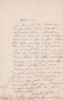 Lettre autographe signée . Caroline Dornal dit Gilbert (née vers 1814), actrice active de 1851 à 1886.