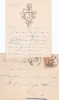 Lettre autographe signée . Jane Hading (1859-1941) actrice.
