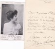 Lettre autographe signée . Marie Laurent (1826-1904), actrice.