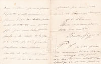 Lettre autographe signée 