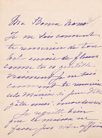 Lettre autographe signée 