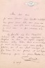 Lettre autographe signée . Louis Leménil (1804-1872), acteur. 