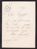 Lettre autographe sign&eacute;e . Elisabeth-Adrienne Gougibus dite Elisa Gougibus dite Mme Lem&eacute;nil (1806-1886), actrice.