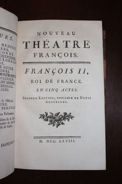 Pièces de Théâtre en vers et en prose.- Editions originales. Charles-Jean-François dit le président Hénault, 