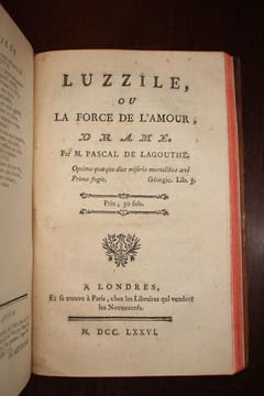 Recueil de pièces de théâtre à savoir, dans l'ordre de citation des auteurs : 1. Le Vertueux mourant ; 2. Childeric premier roi de France ; 3. ...