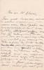 Lettre autographe signée. Jules Zeller (1820-1900), historien.