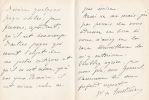 Lettre autographe signée. Edgard de Trentinian (1851-1942), militaire.