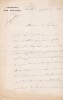 Lettre autographe signée. Charles-André Seignobos (1822-1892), homme politique, député de l'Ardèche.